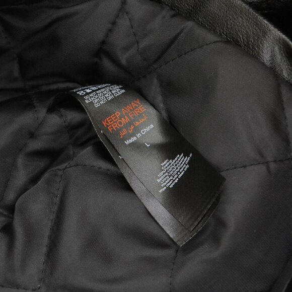 Boohoo Man Mens Faux Leather Moto Motorcycle Jacket 16668f690be736 Black L - Picture 4 of 5